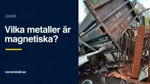 Blandat metallskrot på Nova Metalls gård i Skånes Fagerhult